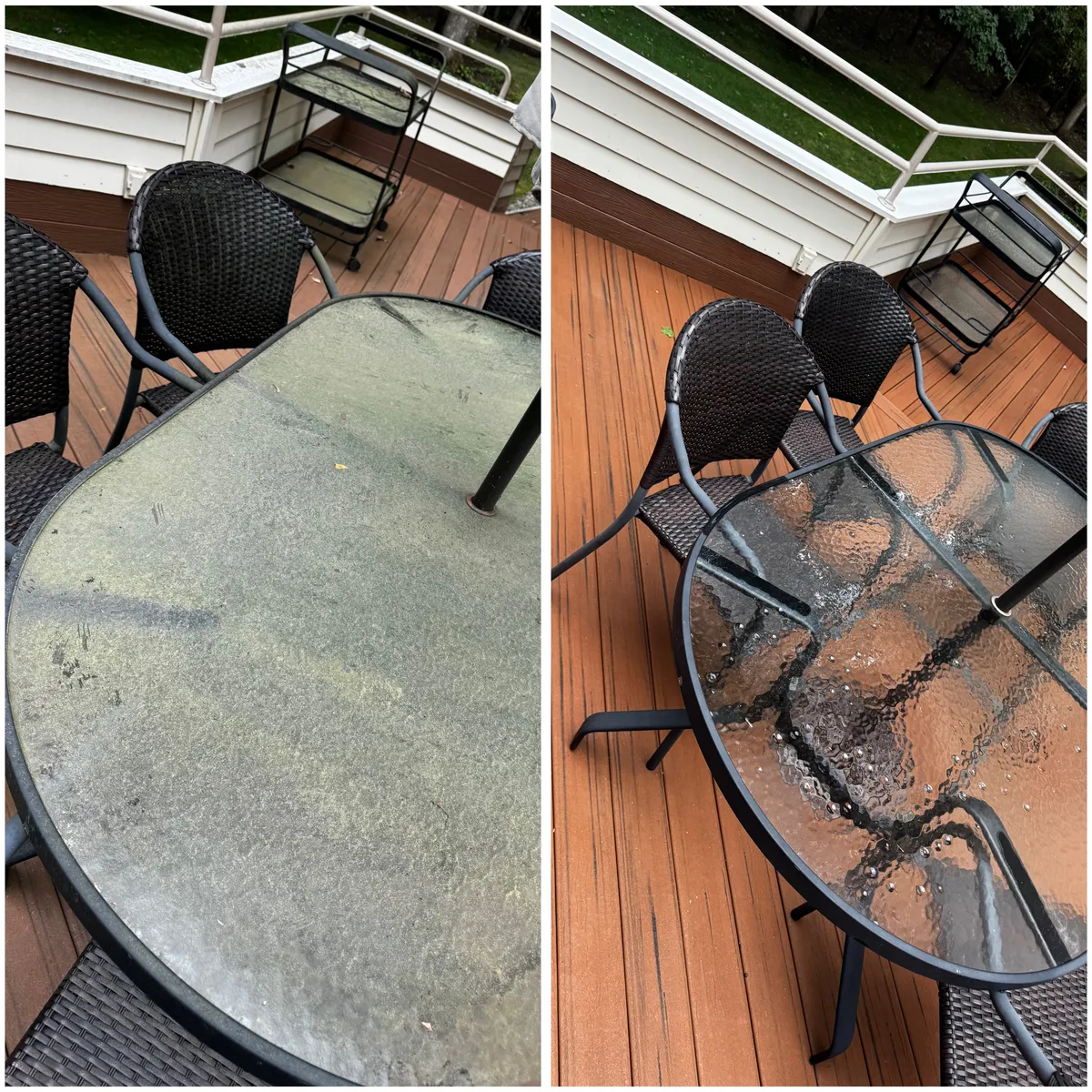 three men and woman standing while looking at bulletin board